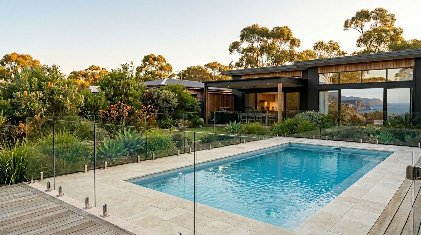 Glass pool fencing installation